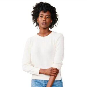 Lily Pullover Sweater Able Clothing Cream Knit Organic Cotton